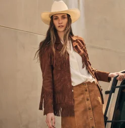Lamb Suede Fringed Jacket