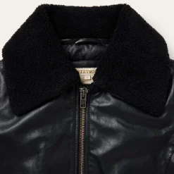 Leather Bomber Jacket