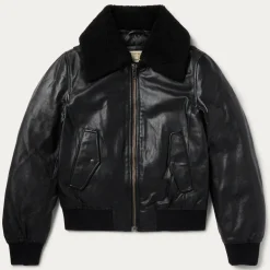 Leather Bomber Jacket