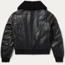 Leather Bomber Jacket