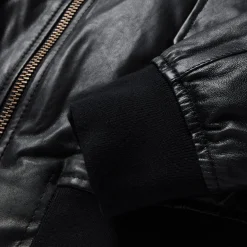 Leather Bomber Jacket