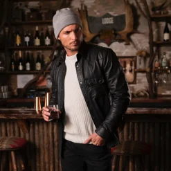 Leather Western Shirt Jacket