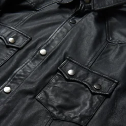 Leather Western Shirt Jacket