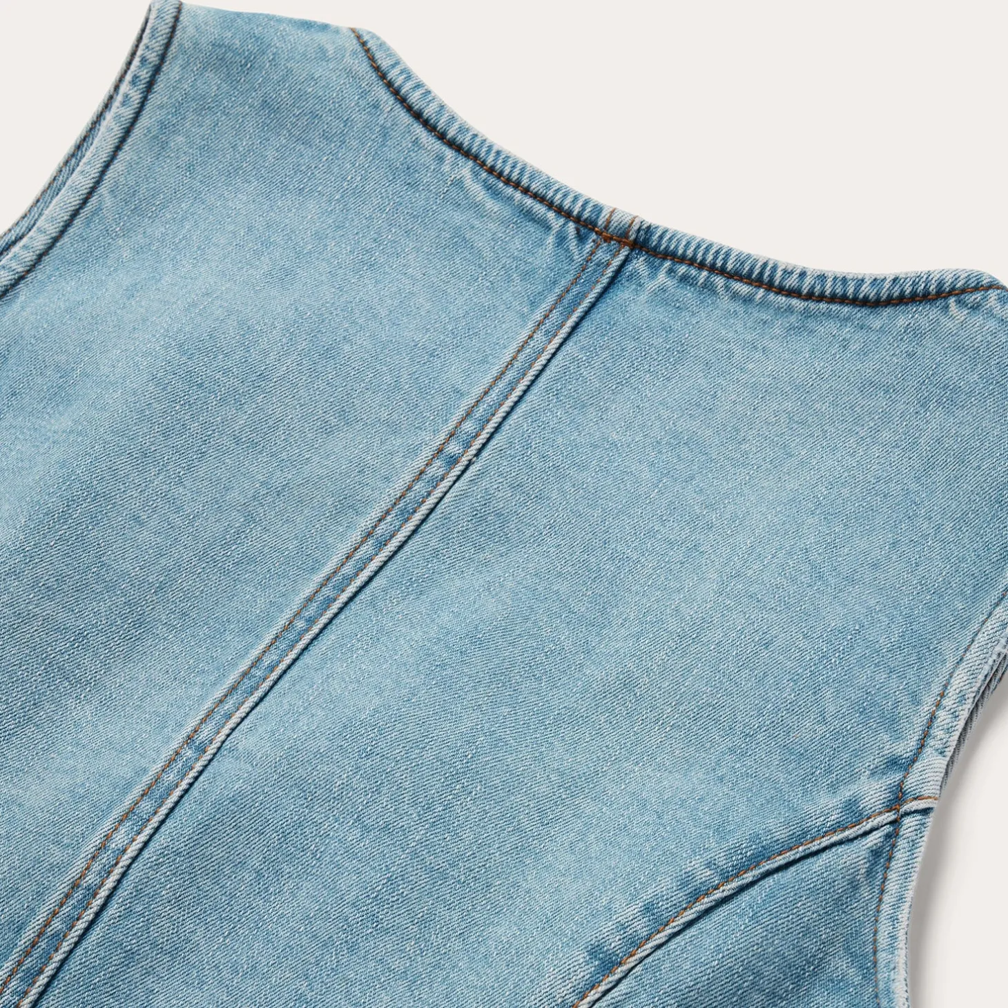 Light Rinse Denim Vest