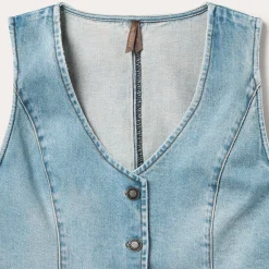 Light Rinse Denim Vest