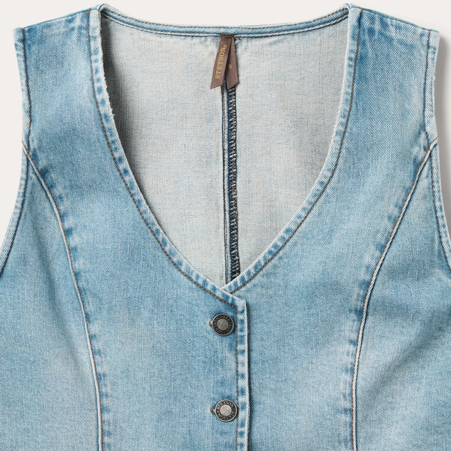 Light Rinse Denim Vest