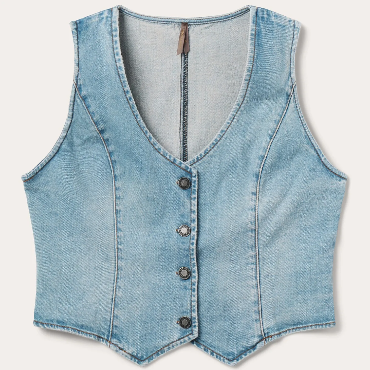 Light Rinse Denim Vest