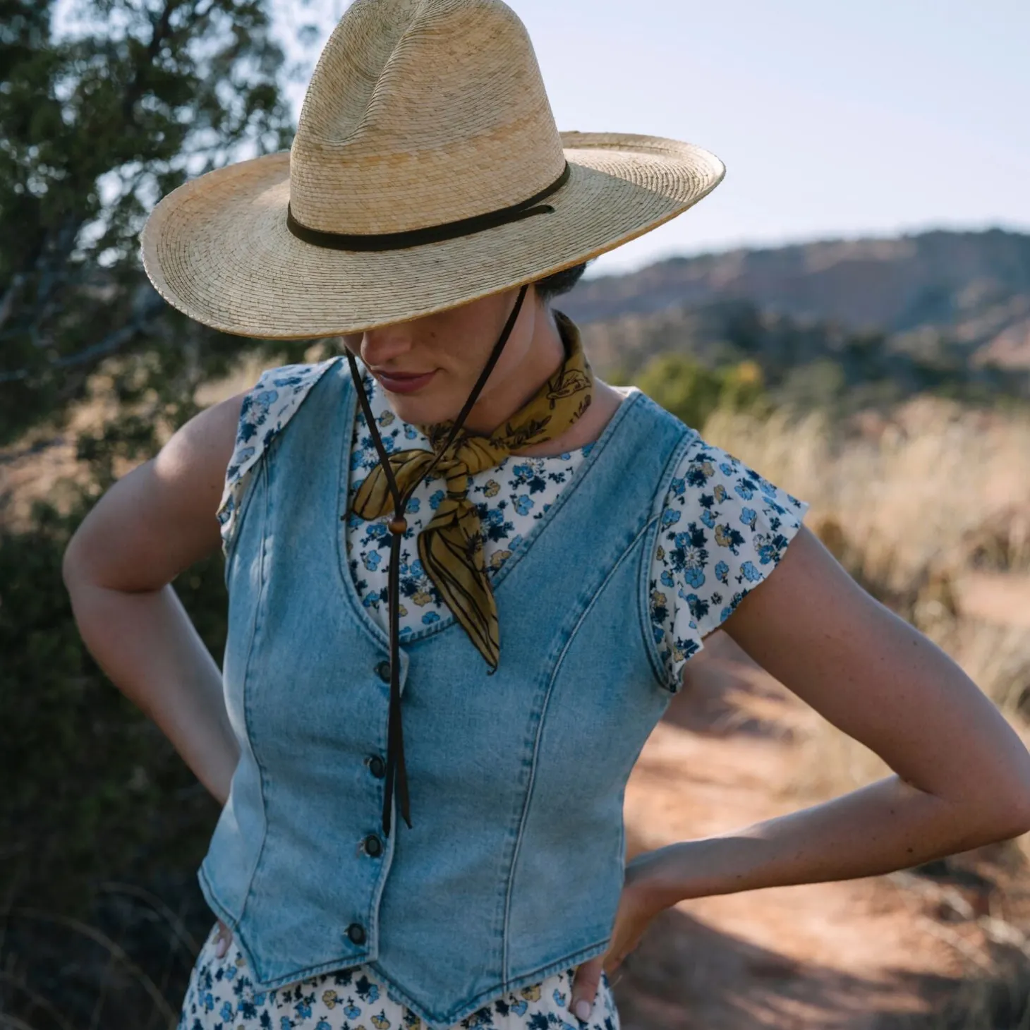 Light Rinse Denim Vest