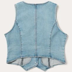 Light Rinse Denim Vest