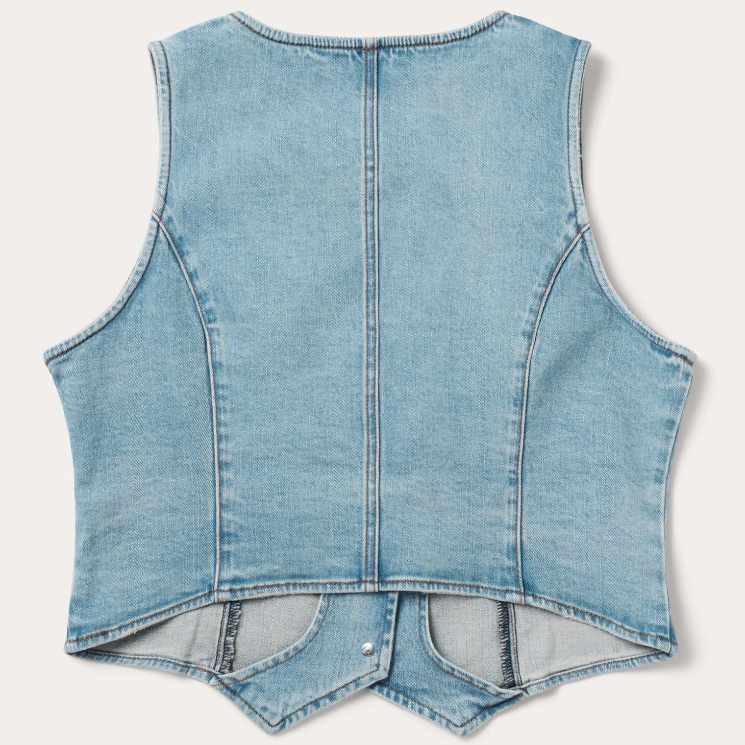 Light Rinse Denim Vest
