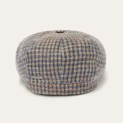 Linen/Cotton Houndstooth Hatteras