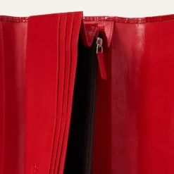 Lizard Embossed Front Flap Wallet