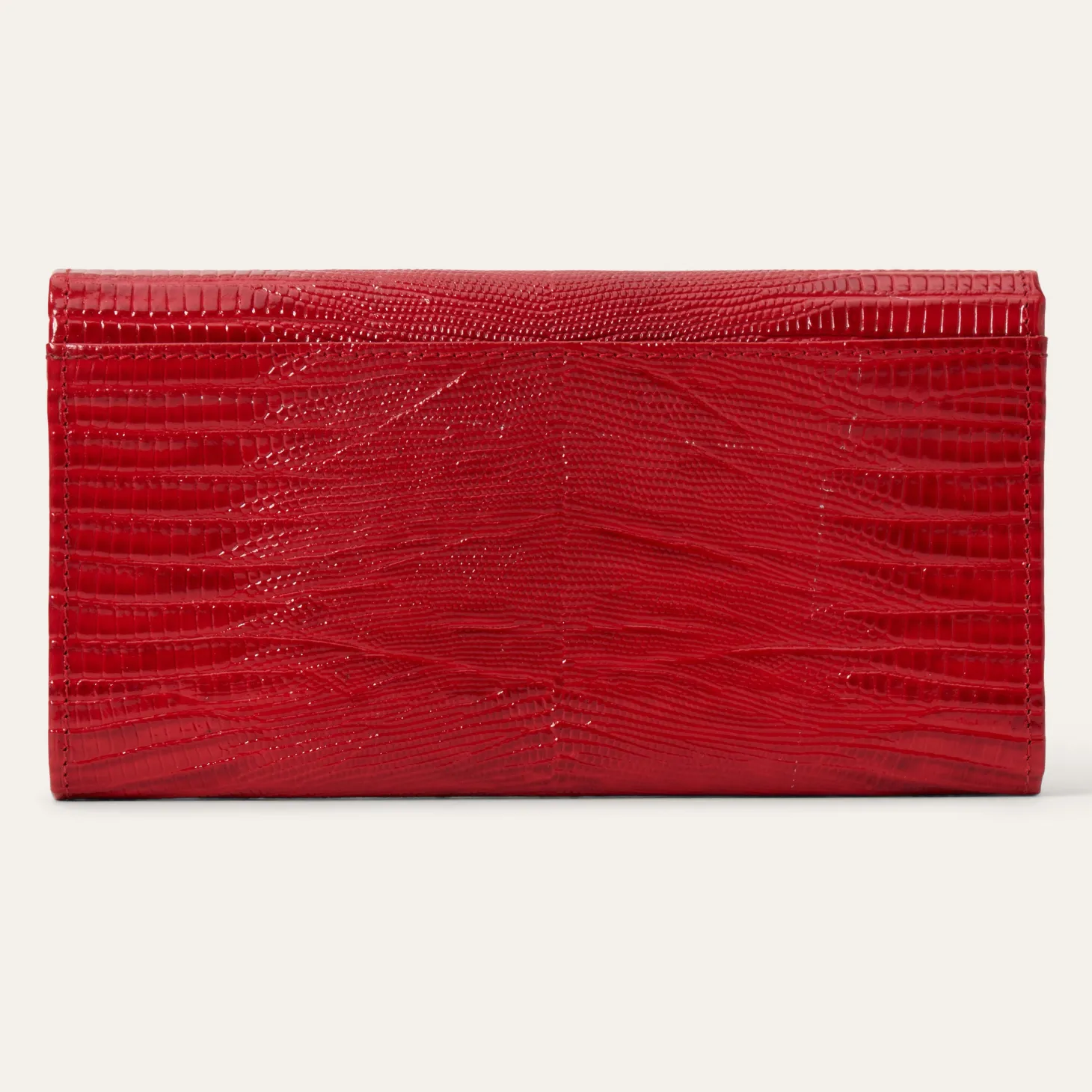 Lizard Embossed Front Flap Wallet
