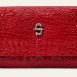 Lizard Embossed Front Flap Wallet