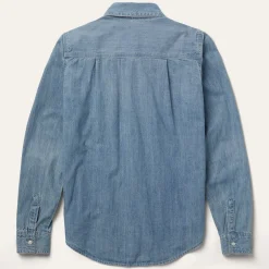 Long-Sleeved Denim Shirt