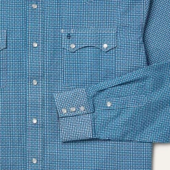 Micro Print Western Shirt