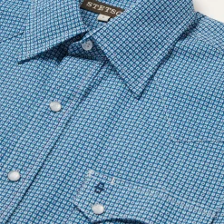 Micro Print Western Shirt