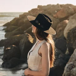 Midtown Wide Flat Brim Hat