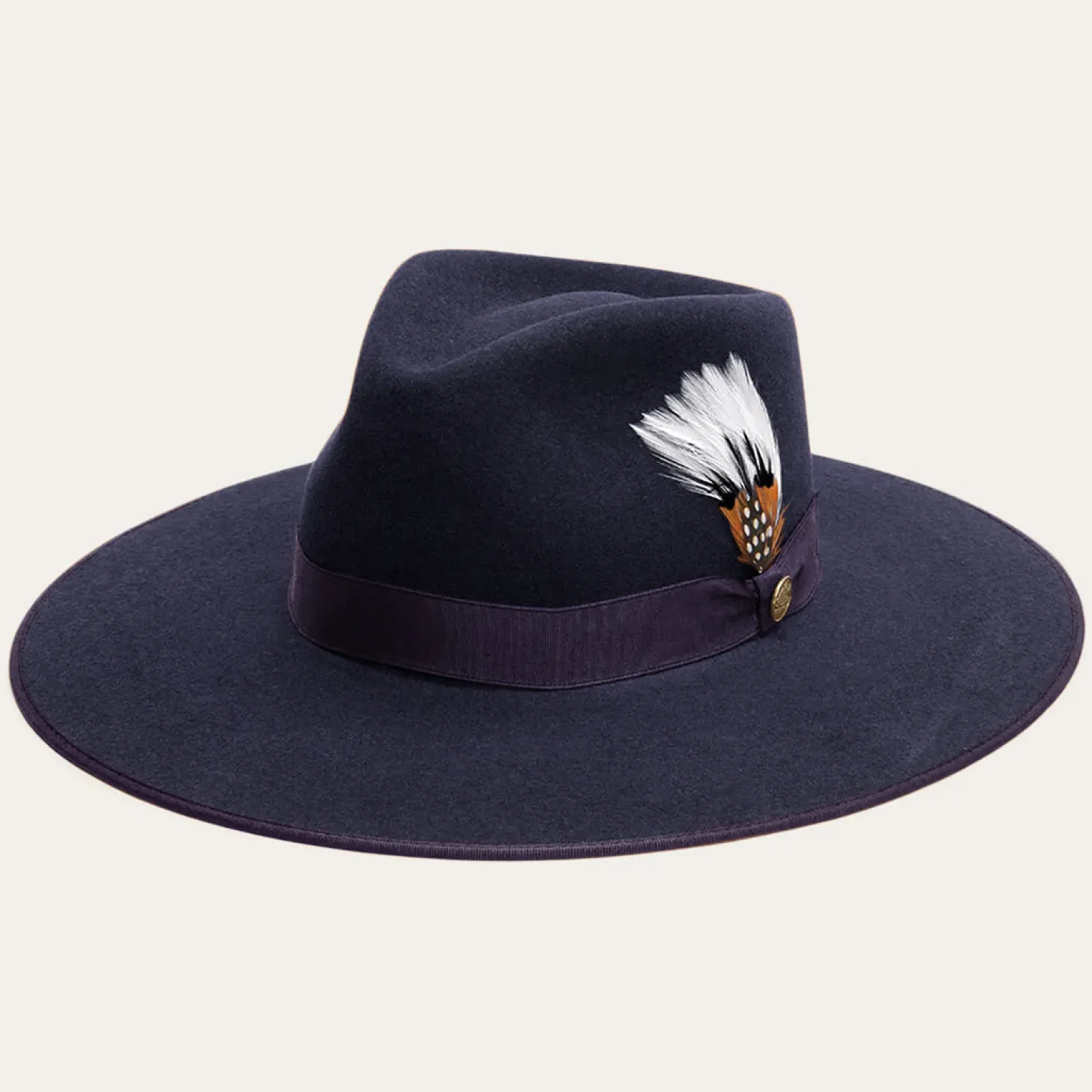 Midtown Wide Flat Brim Hat