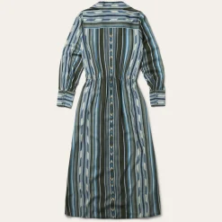 Olive Serape Print Western Dress