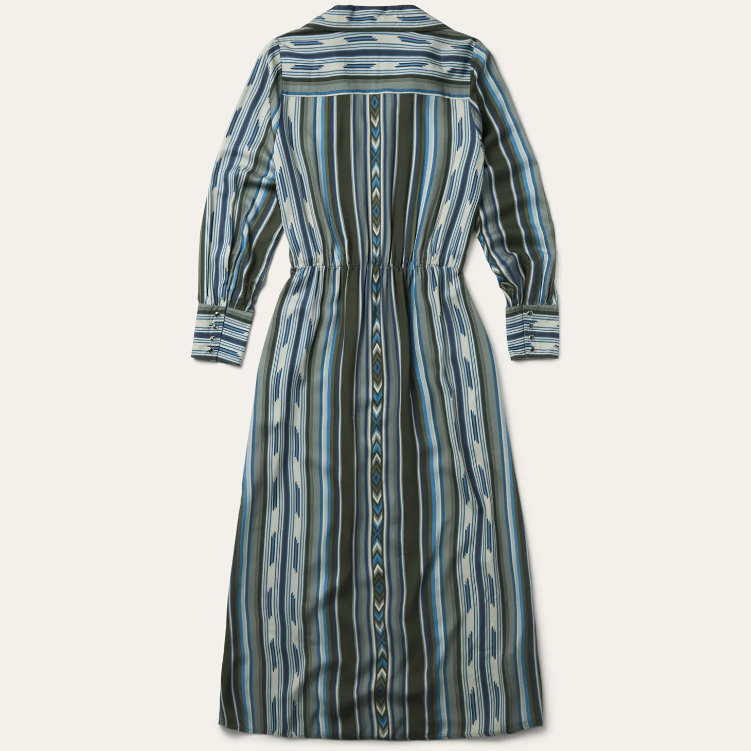 Olive Serape Print Western Dress