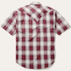 Ombre Plaid Short Sleeve Shirt