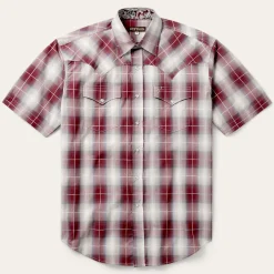 Ombre Plaid Short Sleeve Shirt