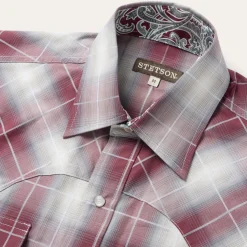 Ombre Plaid Western Shirt