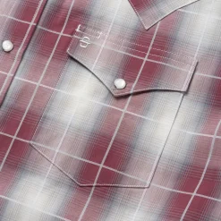 Ombre Plaid Western Shirt