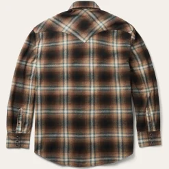 Ombre Plaid Western Shirt