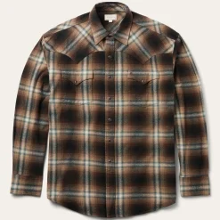 Ombre Plaid Western Shirt