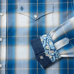 Ombre Plaid Western Shirt