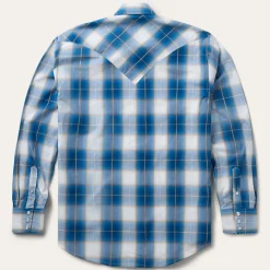 Ombre Plaid Western Shirt