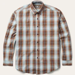 Ombre Plaid Western Shirt