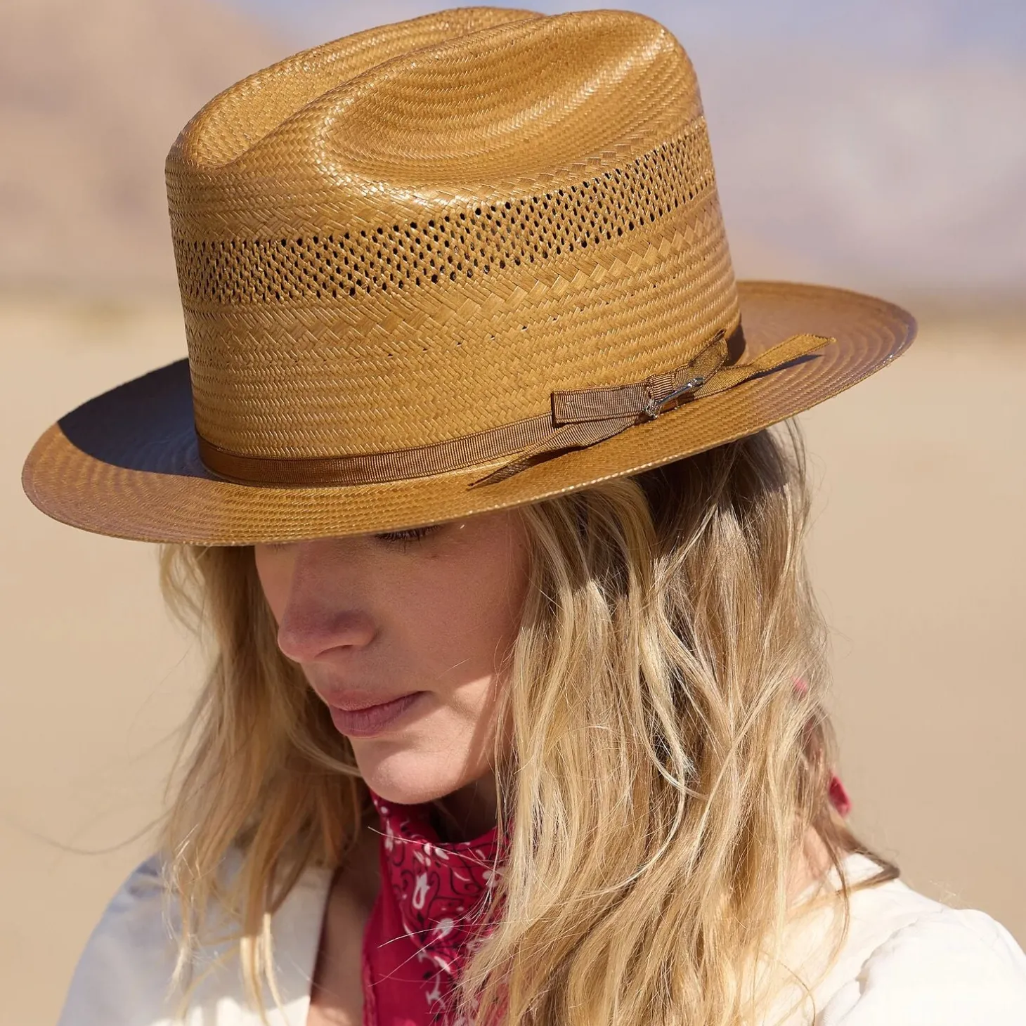 Open Road Vented Straw Cowboy Hat