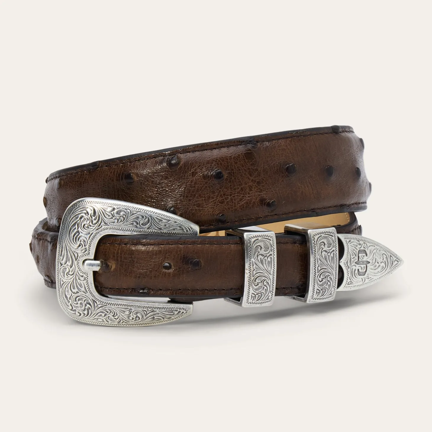 Ostrich Tapered Belt
