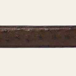 Ostrich Tapered Tab Belt