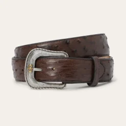 Ostrich Western Tab Belt