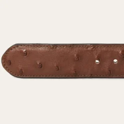 Ostrich Western Tab Belt