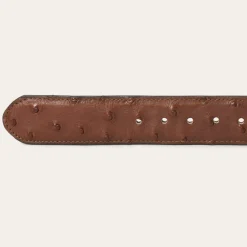 Ostrich Western Tab Belt