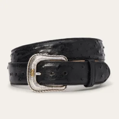 Ostrich Western Tab Belt