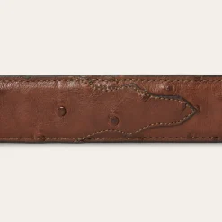 Ostrich Western Tab Belt