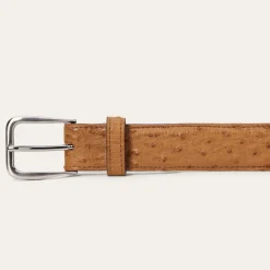 Ostrich Western Tab Belt - 1 1/4