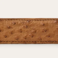 Ostrich Western Tab Belt - 1 1/4