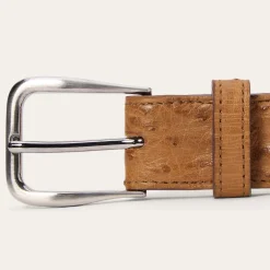 Ostrich Western Tab Belt - 1 1/4