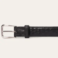 Ostrich Western Tab Belt - 1 1/4