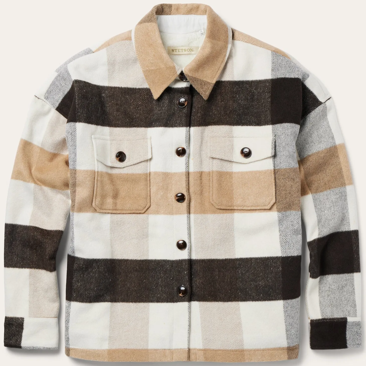Oversize Plaid Shirt Jacket