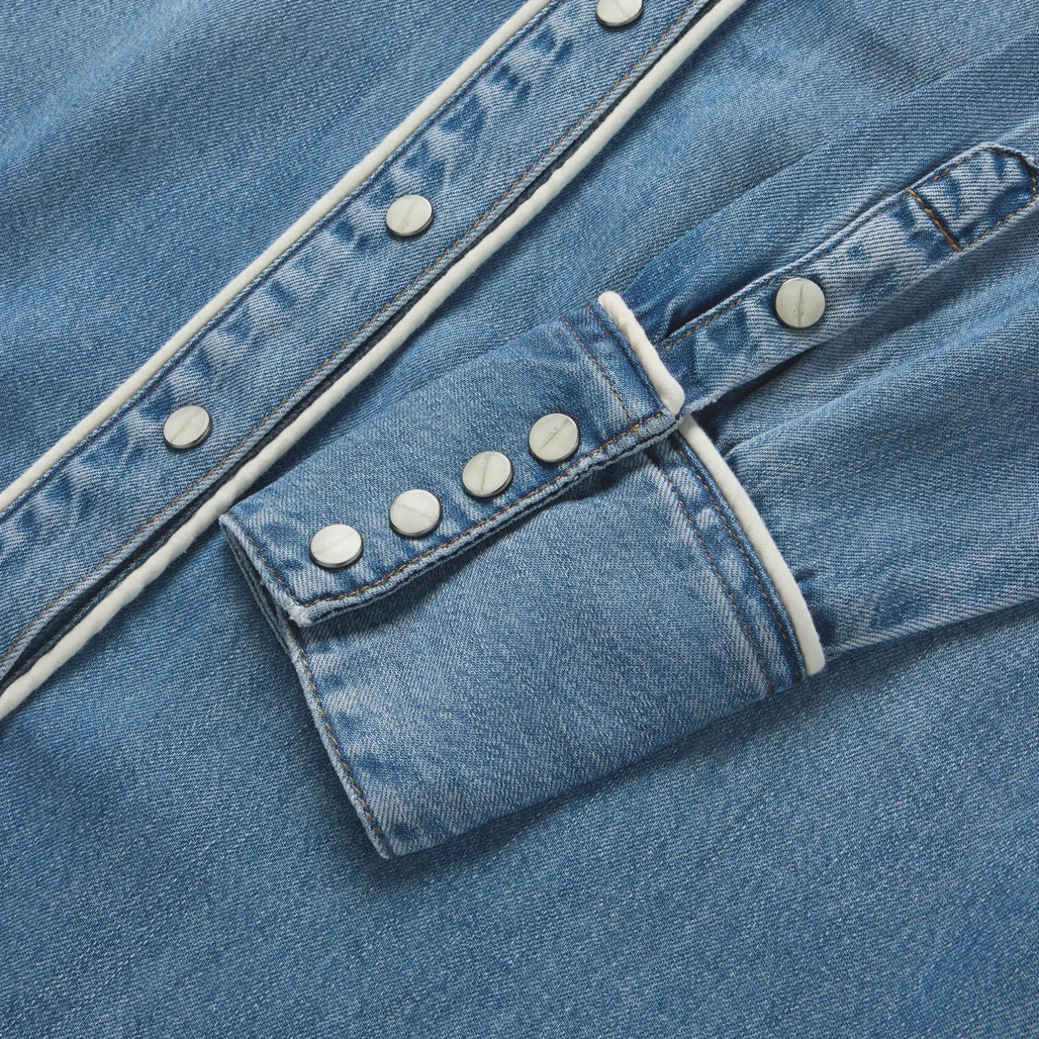 Piped Denim Shirt