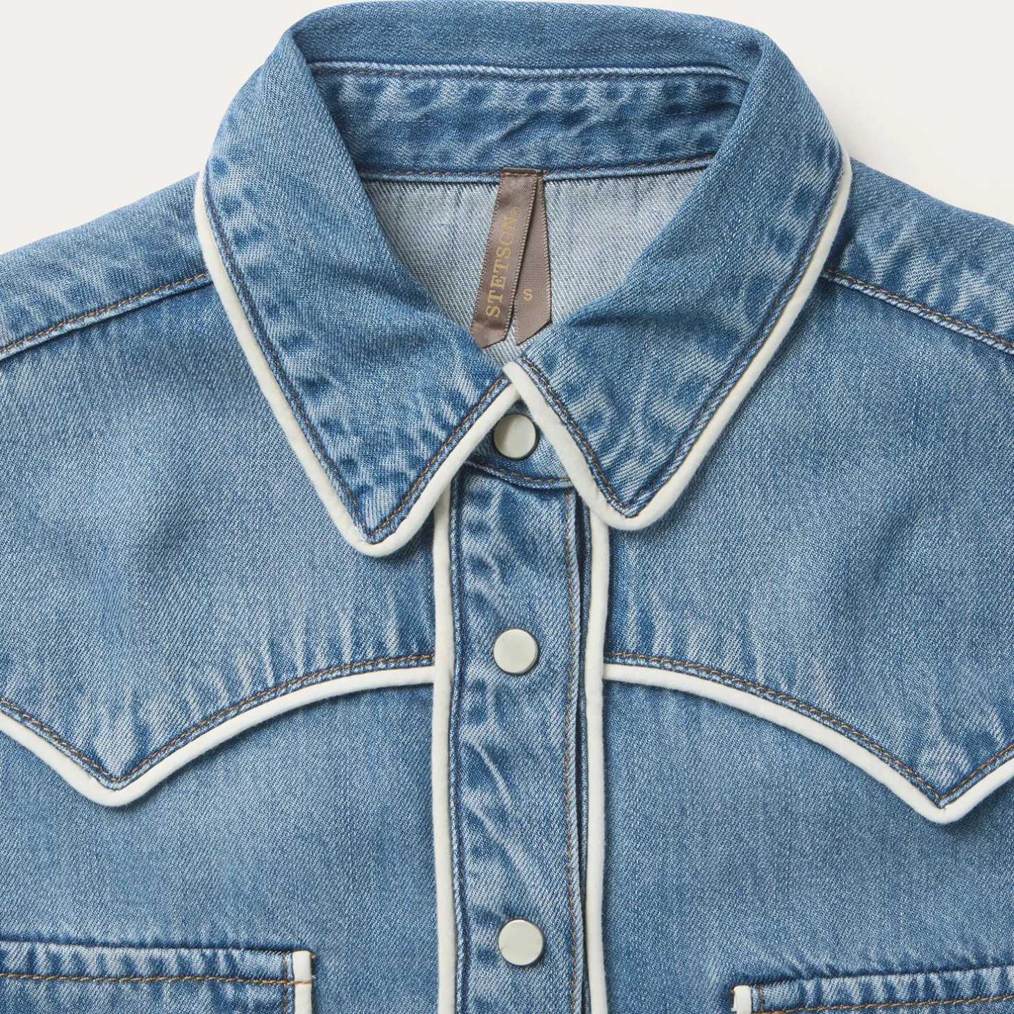 Piped Denim Shirt
