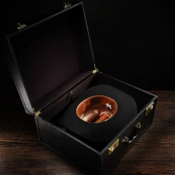 Premium Leather Hat Case